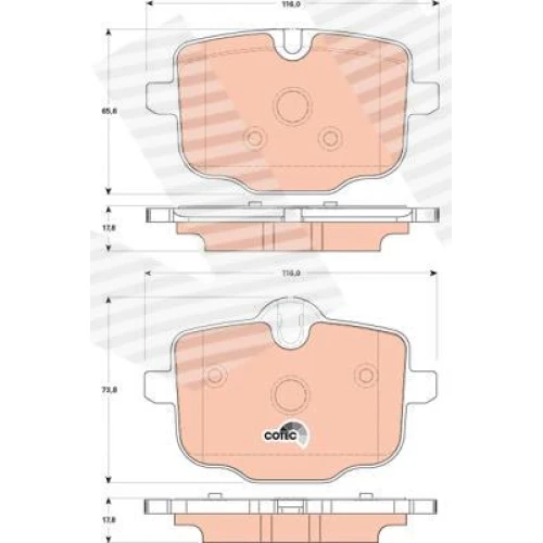 BRAKE PADS FOR DISC BRAKES - 0