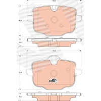 Brake pads for disc brakes