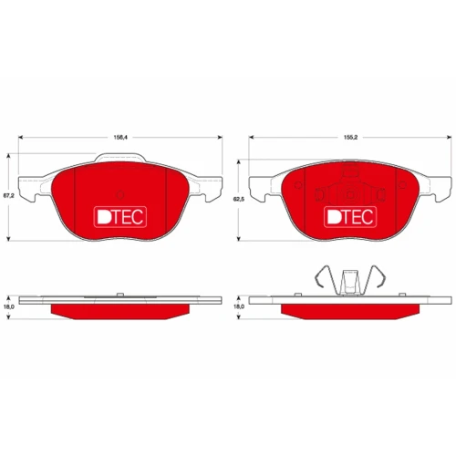 BRAKE PADS FOR DISC BRAKES - 0