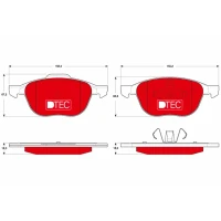 Brake pads for disc brakes