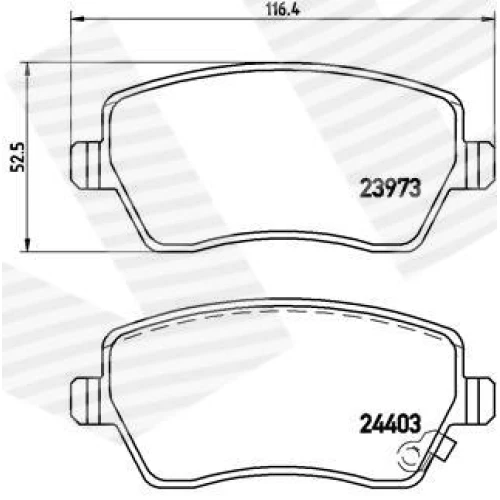 BRAKE PADS FOR DISC BRAKES - 0