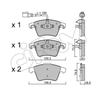 Brake pads for disc brakes