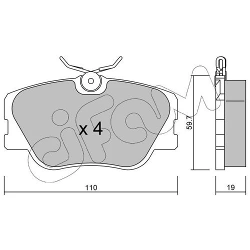 BRAKE PADS FOR DISC BRAKES - 0