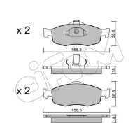 Brake pads for disc brakes