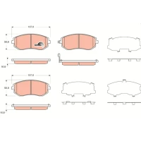 Brake pads for disc brakes