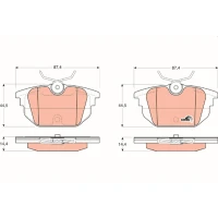 Brake pads for disc brakes