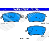 Brake pads for disc brakes