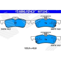 Brake pads for disc brakes