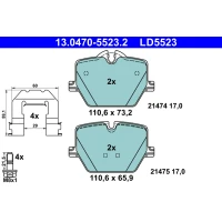 Brake pads for disc brakes