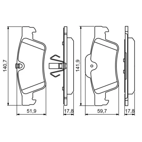 BRAKE PADS FOR DISC BRAKES - 6