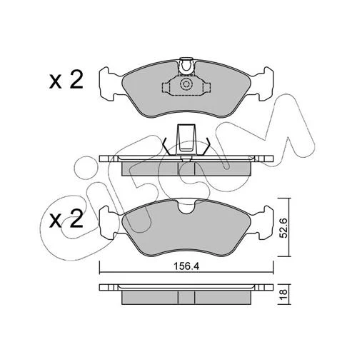 BRAKE PADS FOR DISC BRAKES - 0