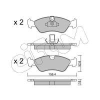 Brake pads for disc brakes