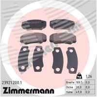 Brake pads for disc brakes