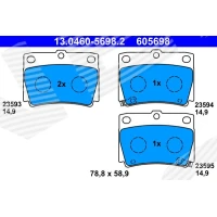 Brake pads for disc brakes