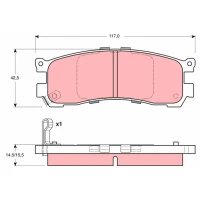 Brake pads for disc brakes