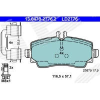 Brake pads for disc brakes