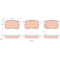 Brake pads for disc brakes