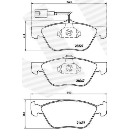 BRAKE PADS FOR DISC BRAKES - 0