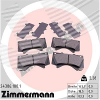 Brake pads for disc brakes