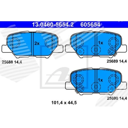 BRAKE PADS FOR DISC BRAKES - 0