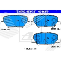 Brake pads for disc brakes