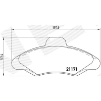 Brake pads for disc brakes