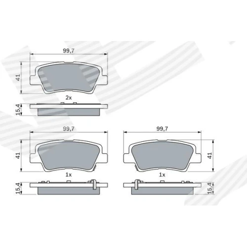 BRAKE PADS FOR DISC BRAKES - 6