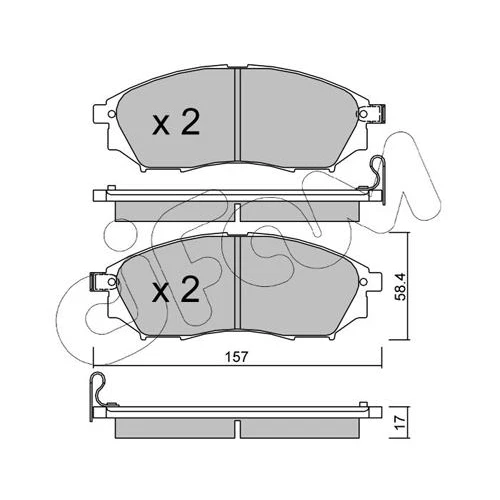 BRAKE PADS FOR DISC BRAKES - 0