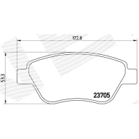 Brake pads for disc brakes