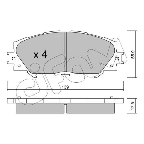 BRAKE PADS FOR DISC BRAKES - 0