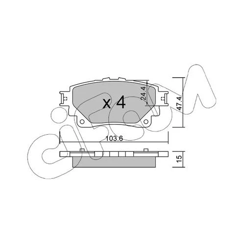 BRAKE PADS FOR DISC BRAKES - 0