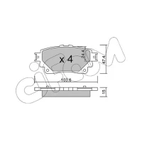 Brake pads for disc brakes