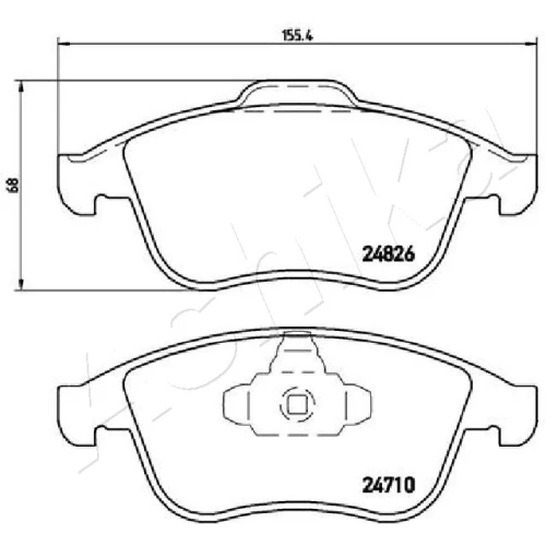 BRAKE PADS FOR DISC BRAKES - 1