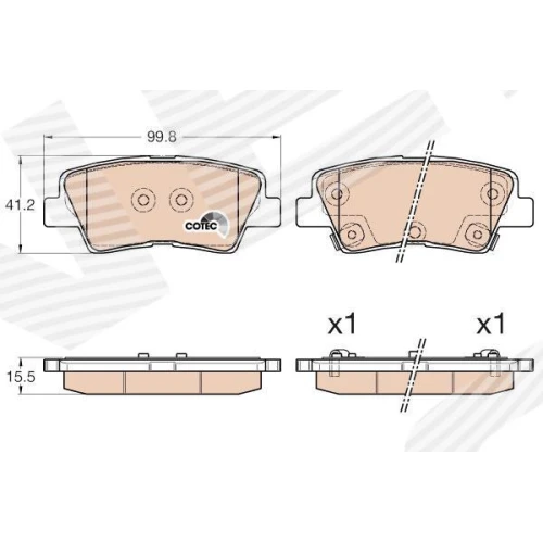 BRAKE PADS FOR DISC BRAKES - 0