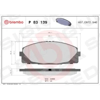 Brake pads for disc brakes