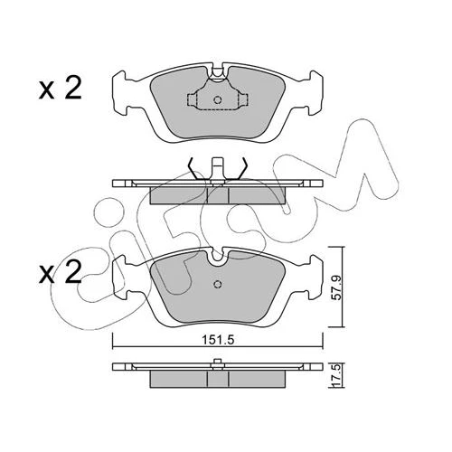 BRAKE PADS FOR DISC BRAKES - 0