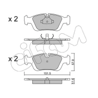 Brake pads for disc brakes