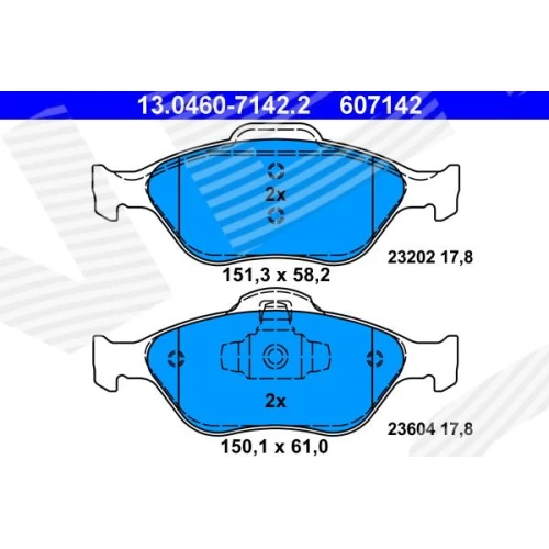 BRAKE PADS FOR DISC BRAKES - 0