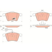 Brake pads for disc brakes