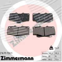 Brake pads for disc brakes