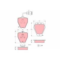 Brake pads for disc brakes