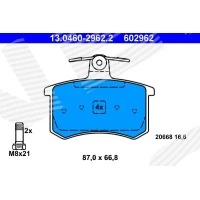 Brake pads for disc brakes