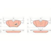 Brake pads for disc brakes