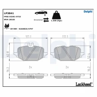 Brake pads for disc brakes