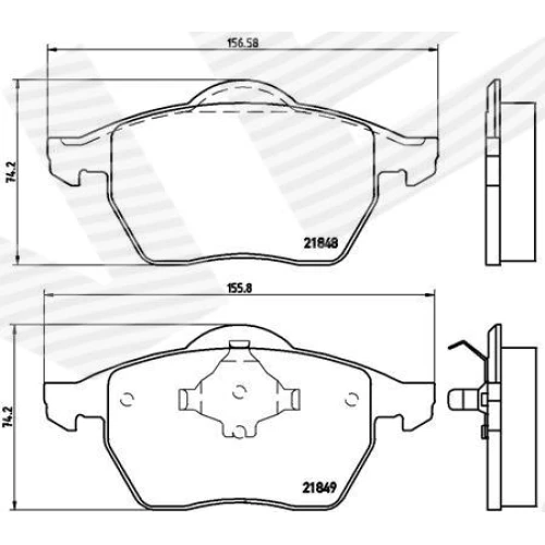 BRAKE PADS FOR DISC BRAKES - 0