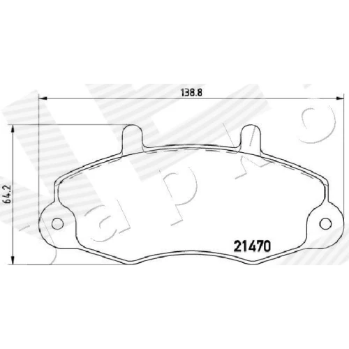 BRAKE PADS FOR DISC BRAKES - 1