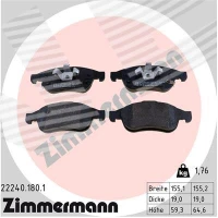 Brake pads for disc brakes