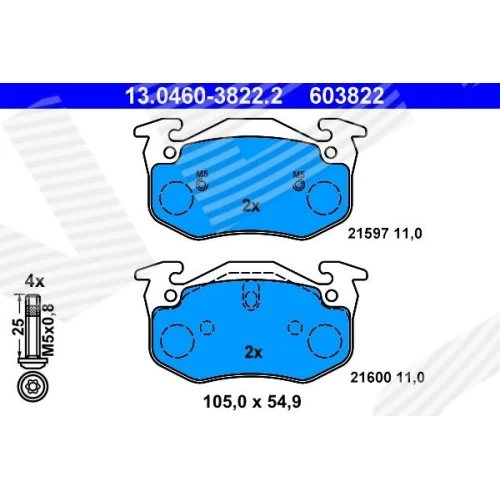 BRAKE PADS FOR DISC BRAKES - 0