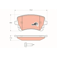 Brake pads for disc brakes