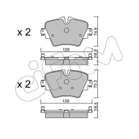 Brake pads for disc brakes